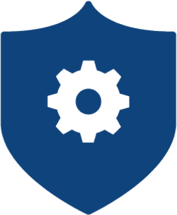 Cybersecurity: "Business cybersecurity and virus protection icon"